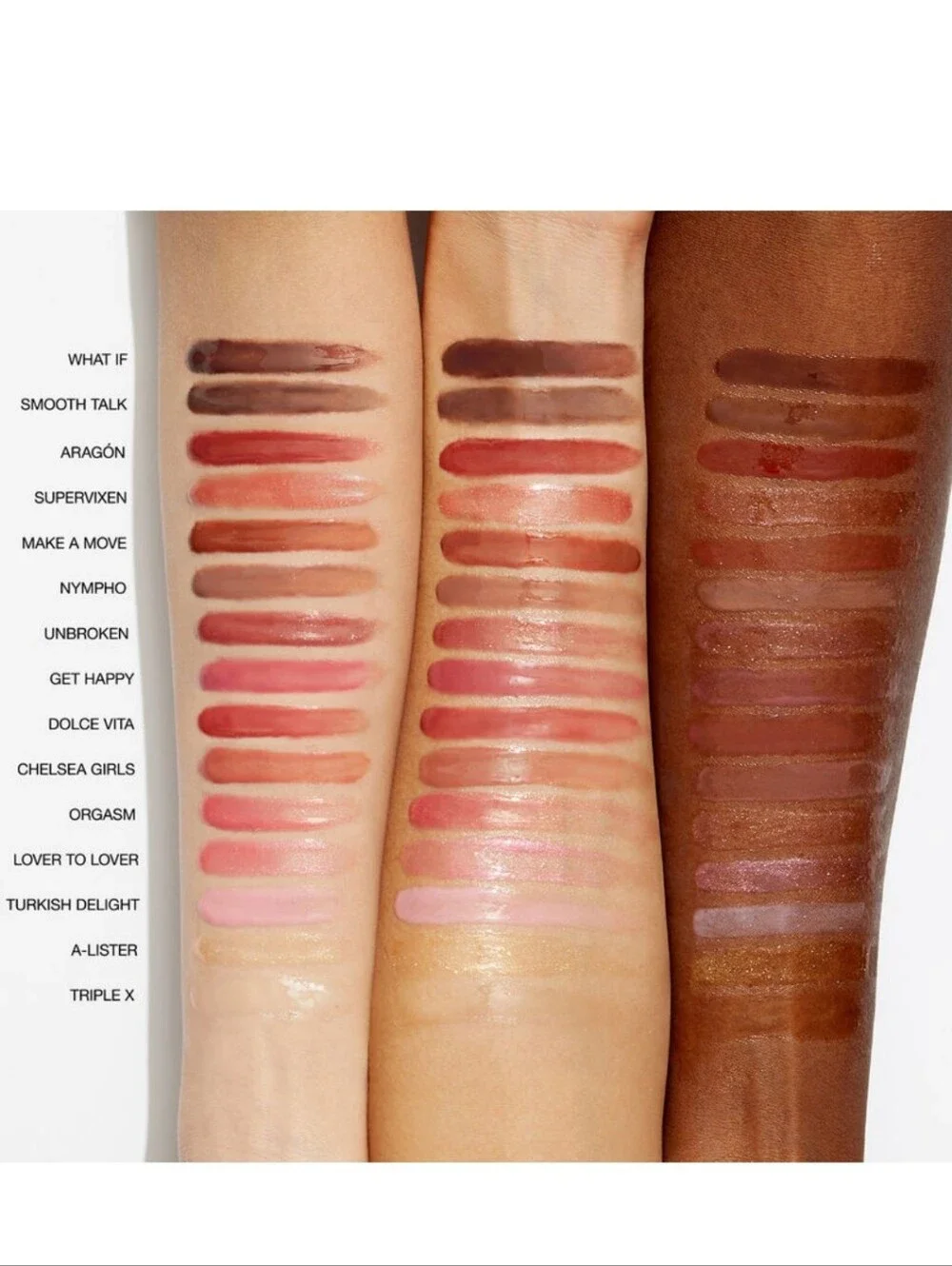 NARS color lister